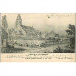 carte postale ancienne 91 LONGJUMEAU. L'Eglise Saint Martin