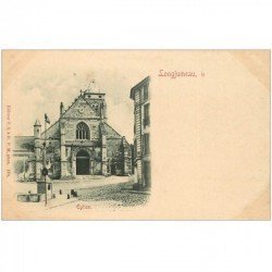 carte postale ancienne 91 LONGJUMEAU. L'Eglise vers 1900