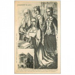 carte postale ancienne 91 LONGPONT. Anne de Bretagne et Charles VIII