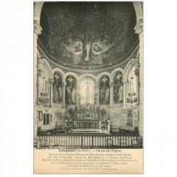 carte postale ancienne 91 LONGPONT. Choeur de l'Eglise