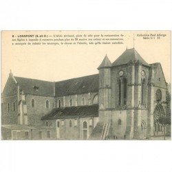 carte postale ancienne 91 LONGPONT. L'Eglise restaurée par Abbé Arthaud