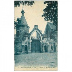 carte postale ancienne 91 MONTGERON. Entrée du Moulin de Senlis 1930
