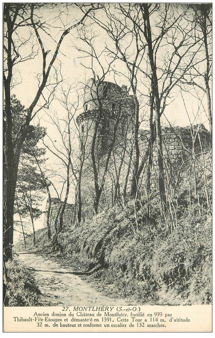 carte postale ancienne 91 MONTLHERY. Ancien Donjon du Château