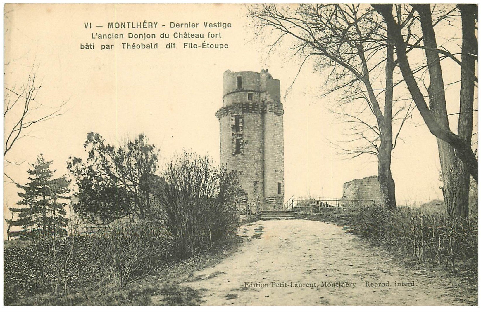 carte postale ancienne 91 MONTLHERY. Ancien Donjon du Château Fort