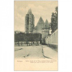 carte postale ancienne 91 MORIGNY. L'Eglise vers 1900