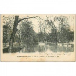 carte postale ancienne 91 MORSANG SUR ORGE. Pièce d'eau au Parc du Château 1929