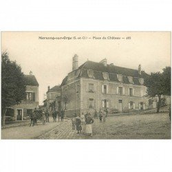 carte postale ancienne 91 MORSANG SUR ORGE. Place du Château