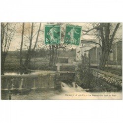 carte postale ancienne 91 ORMOY. Le Barrage au Pont de Bois