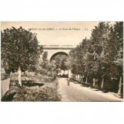 carte postale ancienne 91 ORSAY LE GUICHET. Le Pont de l'Yvette 1948