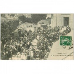 carte postale ancienne 91 ORSAY. Fête du Couronnement de la Rosière 1913