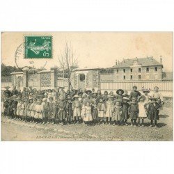 91 RIS-ORANGIS. Sortie de l'Ecole des Filles 1908