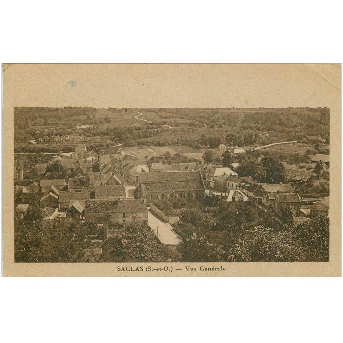 Carte Postale Ancienne (CPA) Saclas 91 - Fanfare De Saclas - Années 1910 - Noir Et Blanc