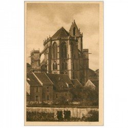 carte postale ancienne 91 SAINT SULPICE DE FAVIERES. Eglise le Choeur Abside