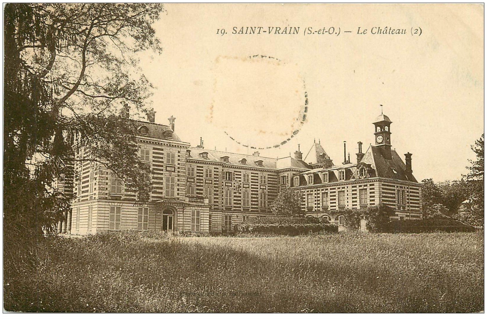 carte postale ancienne 91 SAINT VRAIN. Le Château