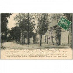 carte postale ancienne 91 SAINTE GENEVIEVE DES BOIS. Hôtel Restaurant Vayer 1914