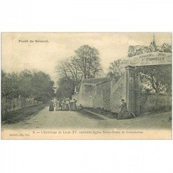 carte postale ancienne 91 SENART. La Forêt. Restaurant l'Ermitage de Louis XV 1904