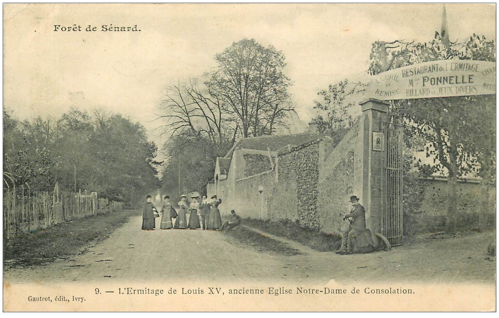 91 SENART. La Forêt. Restaurant l'Ermitage de Louis XV 1904