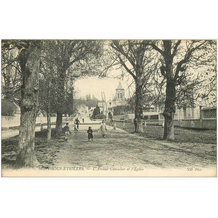 CPA 91 SOISY SOUS ETIOLLES / RUE GALIGNANI / PAPETERIE / cliché rare