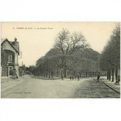 91 SAVIGNY-SUR-ORGE. Dirigeable PATRIE au dessus du Château 1907 Raid Chalais Fontainebleau. Zeppelin Ballon Avion