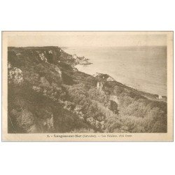 carte postale ancienne 14 LONGUES-SUR-MER. Les Falaises