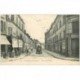 carte postale ancienne 93 AUBERVILLIERS. Boucherie Rue du Moutier Epicerie Bijouterie et Tabac