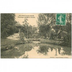 carte postale ancienne 93 AULNAY SOUS BOIS. Paysage du Parc Goerth 1912