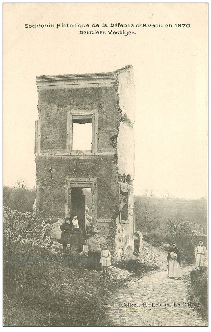 93 AVRON. Derniers vestiges de la Défense de 1870
