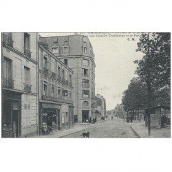 carte postale ancienne 93 BAGNOLET. Café Restaurant " Le Bal Perdu " rue Graindorge et rue de Paris