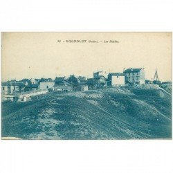 carte postale ancienne 93 BAGNOLET. Restaurant Le Bellevue en haut des Buttes 1932