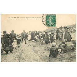 carte postale ancienne 14 LUC-SUR-MER. Concours de Forts de Sable 1912