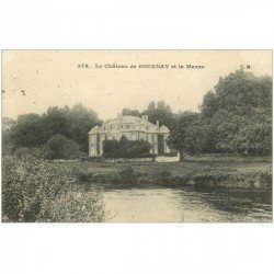carte postale ancienne 93 GOURNAY SUR MARNE. Château et la Marne 1909