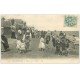 carte postale ancienne 14 LUC-SUR-MER. Enfants sur la Plage 1906