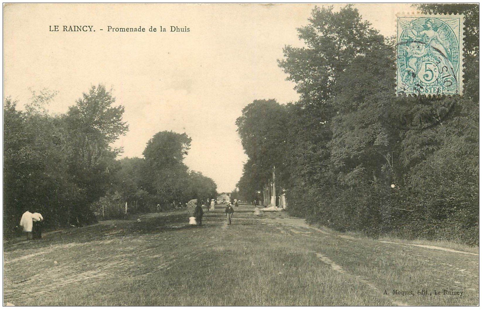 carte postale ancienne 93 LE RAINCY. Promenade de la Dhuys vers 1907