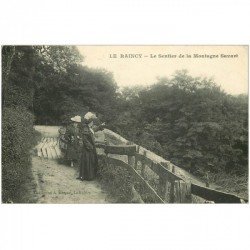 carte postale ancienne 93 LE RAINCY. Sentier de la Montagne Savart 1908
