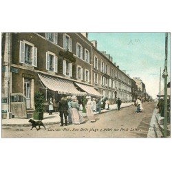 carte postale ancienne 14 LUC-SUR-MER. Hôtel du Petit Enfer rue Belle Plage 1909