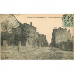 93 MONTREUIL SOUS BOIS. Rue François Arago 1921 Publicité murale Dubonnet