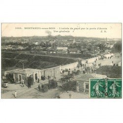 93 MONTREUIL. Octroi Porte d'Avron 1908. Vespasiennes