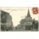 carte postale ancienne 93 MONTREUIL. Rue de Vincennes et Tourelle 1908