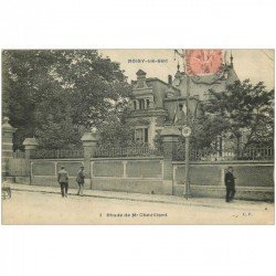 carte postale ancienne 93 NOISY LE SEC. Etude de Maître Chevillard 1905