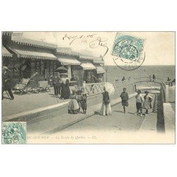 carte postale ancienne 14 LUC-SUR-MER. La Brèche du Quilhoc 1906