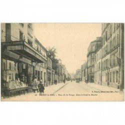 carte postale ancienne 93 NOISY LE SEC. Magasin Damoy rue de la Forge 1917