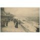 carte postale ancienne 14 LUC-SUR-MER. La Digue Jour de Tempête 1906