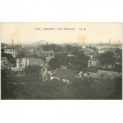 carte postale ancienne 93 PANTIN. Vue générale 1918