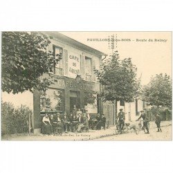 93 PAVILLON-SOUS-BOIS. Café de l'Avenir Route du Raincy. L'heure de l'Absinthe 1925