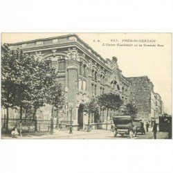 carte postale ancienne 93 PRE SAINT GERVAIS. Usine Gladiator sur Grande Rue 1916