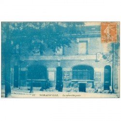 carte postale ancienne 93 ROMAINVILLE. La Nouvelle poste 1932. Actuellement Avenue Wilson. Perspective rare...