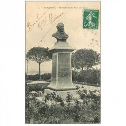 carte postale ancienne 93 ROMAINVILLE. Monument Paul de Kock. Pli coin gauche inférieur