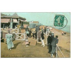 carte postale ancienne 14 LUC-SUR-MER. La Passerelle 1910