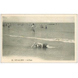 carte postale ancienne 14 LUC-SUR-MER. La Plage 1933