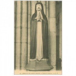 carte postale ancienne 93 SAINT DENIS. La Basilique Abbaye Statue de Marbre